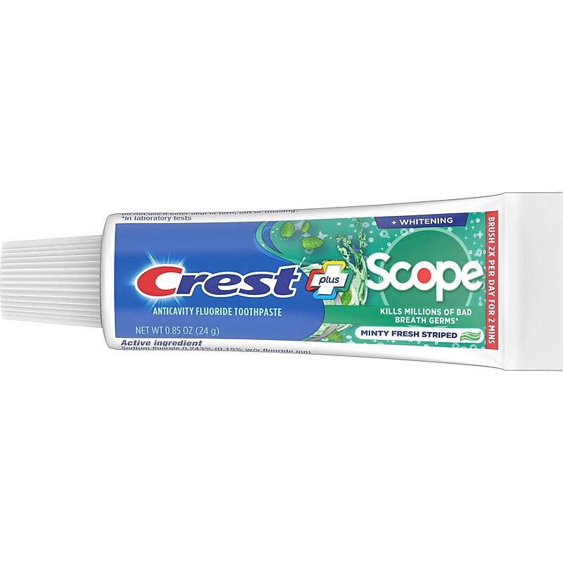 Crest Whitening Plus Scope Toothpaste, Minty Fresh, 0.85 Oz. (38592) image 1