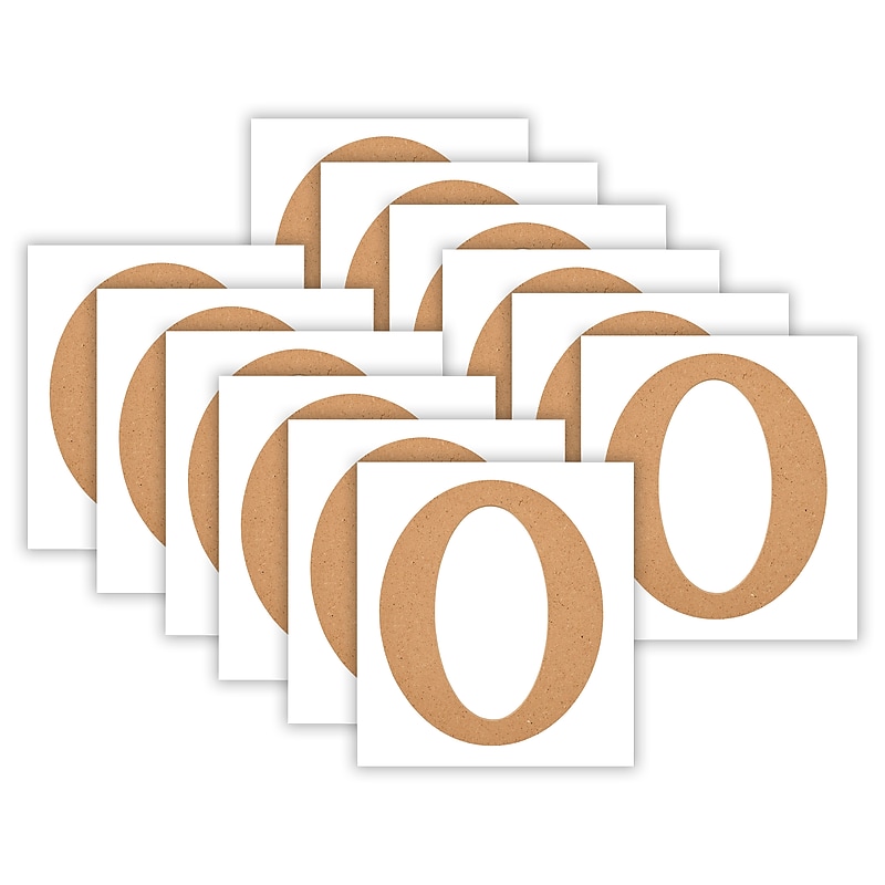 Plaid MDF Letters, 5", Brown Oxide, 12/Pack (PDE63568-12) image 1