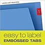 Pendaflex Recycled End Tab File Folder, Straight Cut, Letter Size, Blue, 100/Box (H110DBL)~#|#~99EAC19A-25CF-49FA-B8488E3BB77B3CF6_sc7