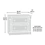 Sauder Palladia 2-Drawer Lateral File Cabinet, Letter/Legal Size, 29.63"H x 36.75"W x 22"D, Glacier Oak (432728)~#|#~99EFE609-F86D-481B-886FF776C1015CD8_sc7