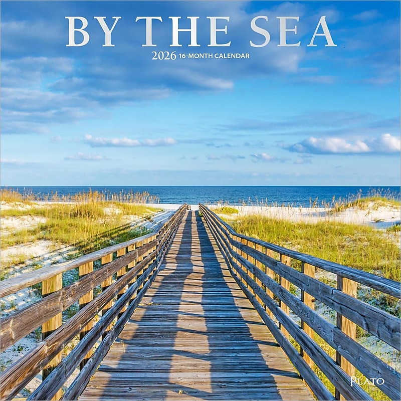 2026 Plato By the Sea 12" x 12" Monthly Wall Calendar (9798330706761) image 1