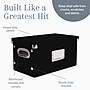 Snap-N-Store Vinyl Record Storage Container, Paperboard, Black, 2/Pack (SNS02422)~#|#~99F42B15-3D70-453E-A144B84351B1543B_sc7