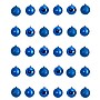 Nearly Natural Holiday Christmas Blue Shatterproof Ornament Set, 2.5", 30/Set (D1055-BL)~#|#~99FE6C06-9F97-4DED-93F329F12C967906_sc7