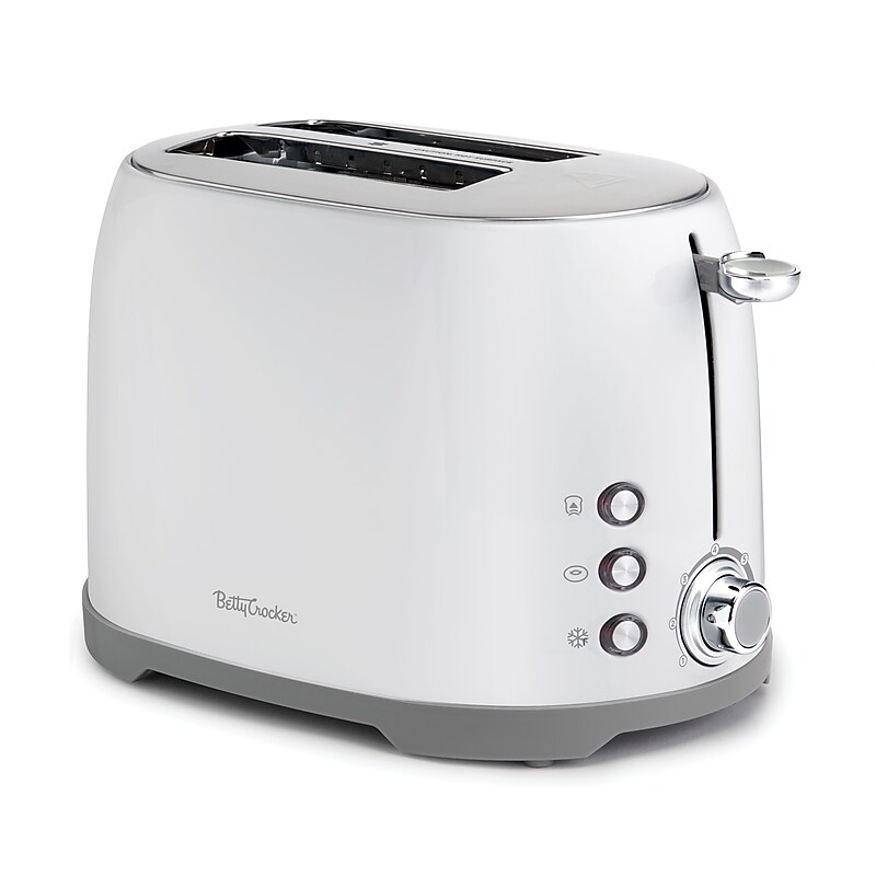 Betty Crocker 2-Slice Pop-Up Toaster, White (BC-4621W) image 1