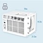 Keystone 115-Volt 8,000 BTU Window Air Conditioner with Remote, White (KSTHW08B)~#|#~9A00F131-E8F6-43ED-BDC673B3F71159F8_sc7