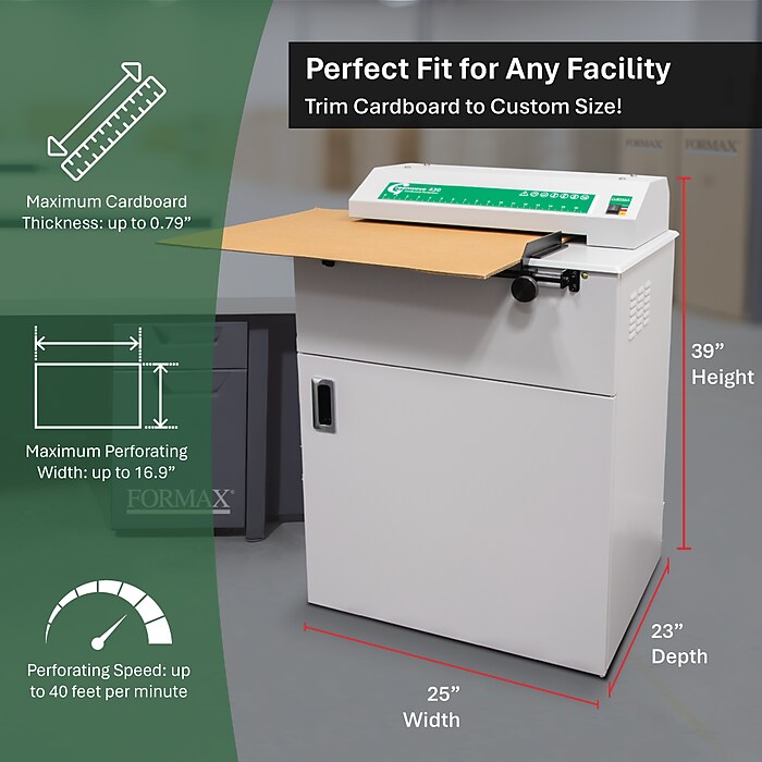 Formax Greenwave 430 Cardboard Perforator (GREENWAVE 430) | Staples