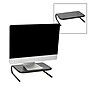 Mind Reader Ventilated Monitor Stand, Holds up to 44 lbs., Metal, Black, 2/Pack (2METMONST-BLK)~#|#~9A0AA4D6-D7C2-4476-99B630F7322105EF_sc7