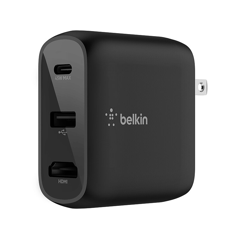 Belkin CONNECT 46.5W Multi-Port, Power Hub for USB Type-C Laptop or Nintendo Switch, Black (AVC010ttBK) image 1