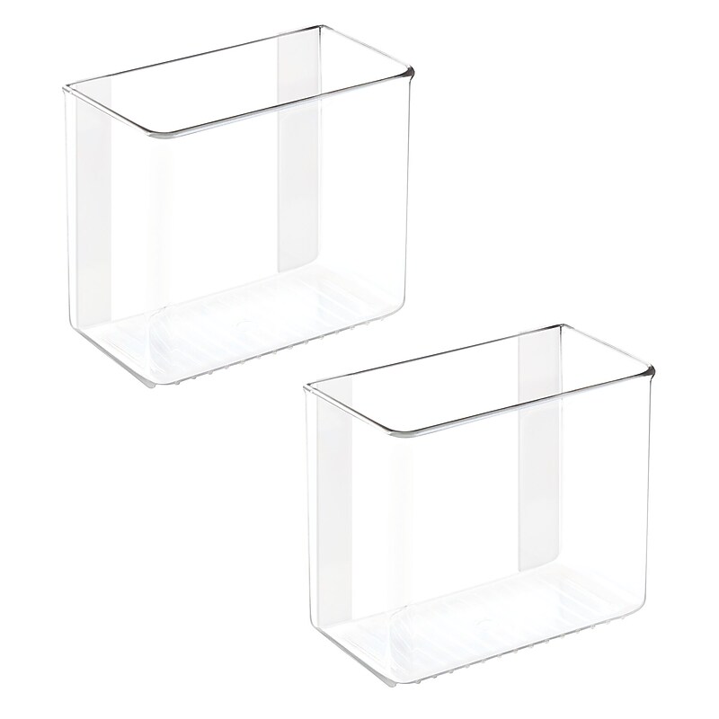 iDESIGN Adhesive Organizers, Clear, 2/Set (27935M2) image 1