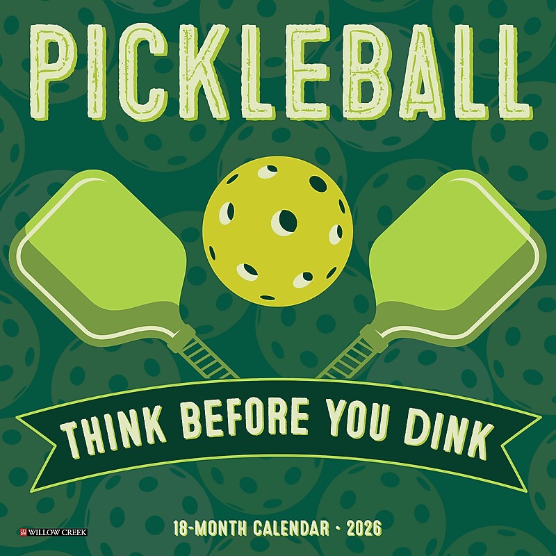 2026 Willow Creek Pickleball 7" x 7" Monthly Wall Calendar (56769) image 1