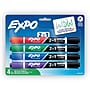 Expo 2-in-1 Dry Erase Markers, Chisel Tip, Assorted Colors, 4/Pk (1944655)~#|#~9A10D33D-DD61-4946-BD460EAE308F089C_sc7