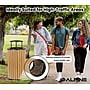 Alpine Industries Steel Outdoor Trash Can with Rain Bonnet Lid, 32 Gallon, Cedar (ALP4400-01-CD-RB)~#|#~9A151311-AEE7-4BB3-990EEB4D7E5F1F0B_sc7
