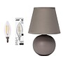 Simple Designs Compact Ceramic Globe 8.66" LED Table Lamp, Gray (LT2008-GRY-LB)~#|#~9A15E0D9-0D0B-412D-8E184577D44B8AD4_sc7