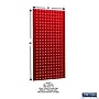 Triton Products LocBoard 18" x 36" x 9/16" Steel Square Hole Pegboards, 2/Set (LB18-R)~#|#~9A186728-B440-4C38-A422FA484A9CD567_sc7