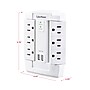 CyberPower Professional 6-Outlet, 12-Outlet 2-USB Port Surge Protector, 1500 Joules, White (CSP600WSURC2)~#|#~9A20E01B-465A-40F1-A79ECE449673333B_sc7