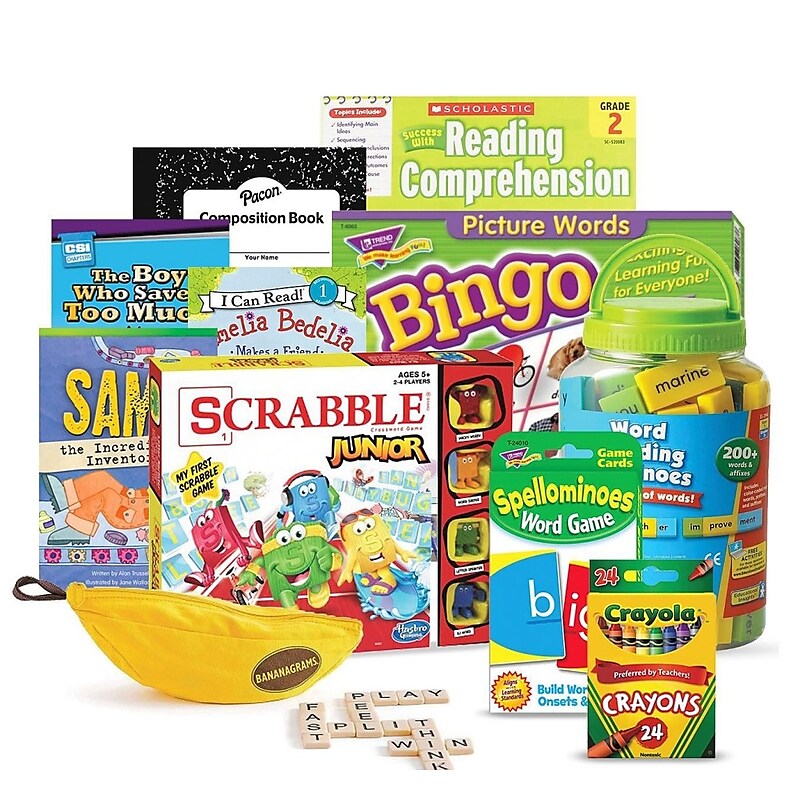 S&S Family Engagement Take Home Bags Literacy Grades 2-3, Assorted Colors (BK7053G002) image 1