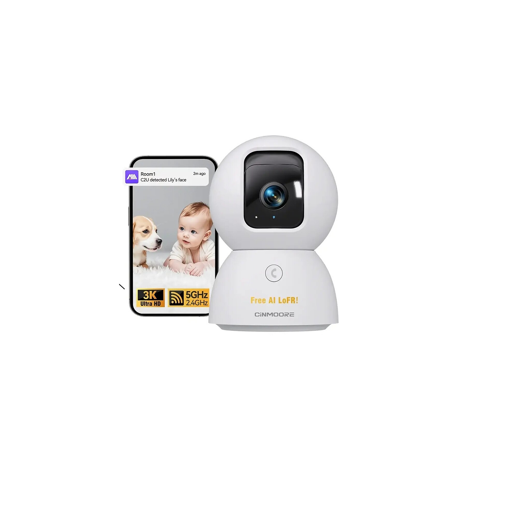 CiNMOORE C2U Wired Security Camera, White (C2U) Simolary simolary.com