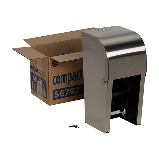 【分割出品②】CPA（2口発送・2/2）120cm 20kg Georgia-Pacific Compact Coreless 2-Roll Toilet Paper Dispenser
