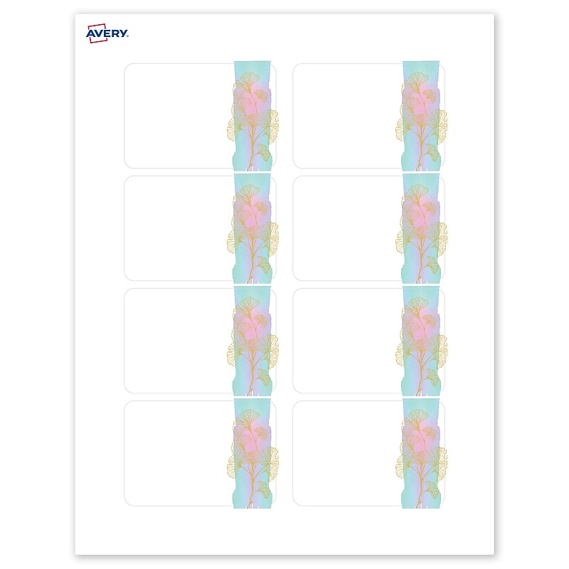 Avery Laser/Inkjet Rectangle Multipurpose Labels, 2-1/3" x 3-3/8", White, 80/Pack (S00-EVS) image 1