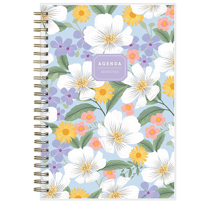 2025-2026 Blue Sky Leia 5" x 8" Academic Year Weekly & Monthly Planner, Plastic Cover, Multicolored (151119) image 1