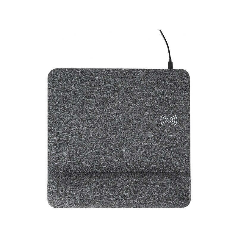 Allsop PowerTrack Plush Foam Non-Skid Wireless Charging Mouse Pad, Gray (32304) image 1