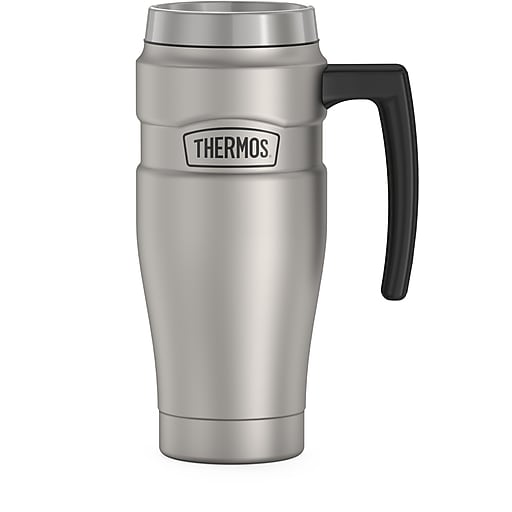 THERMOS　VECLOS EPS-700 CBS Thermos King Stainless Steel Vacuum Insulated Travel Mug, 16 oz