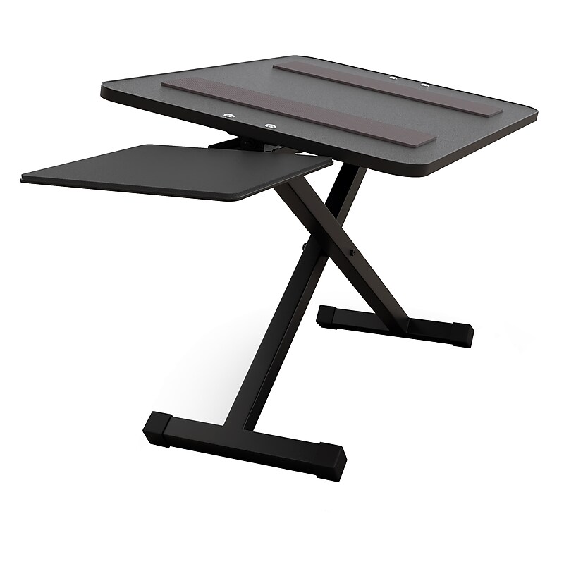Uncaged Ergonomics KT3 Adjustable Standing Keyboard Stand and Mouse Tray, Black (KT3-B) image 1