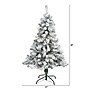 Nearly Natural Flocked Rock Springs Spruce Artificial Christmas Tree, 4' (T1744)~#|#~9A3B48FE-81CB-4FBC-82849621BE9F30F9_sc7