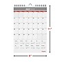 2025-2026 Staples 8" x 11" Academic Monthly Calendar, Gray/Red (ST62815-25)~#|#~9A3CF626-8405-4203-B1C544FA10314CD6_sc7