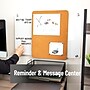 Mind Reader Wall Mounted Glass Dry Erase Board with Sliding Corkboard, Bulletin Board, White (CORKSLIDE-WHT)~#|#~9A3E9BD9-9AE1-4283-B651348412712405_sc7