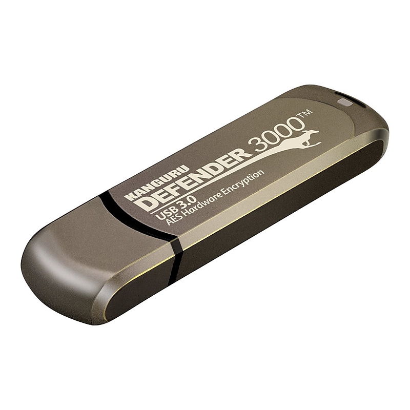 Kanguru Defender 3000 32GB USB 3.2 Flash Drive, Brown (KDF3000-32G) image 1
