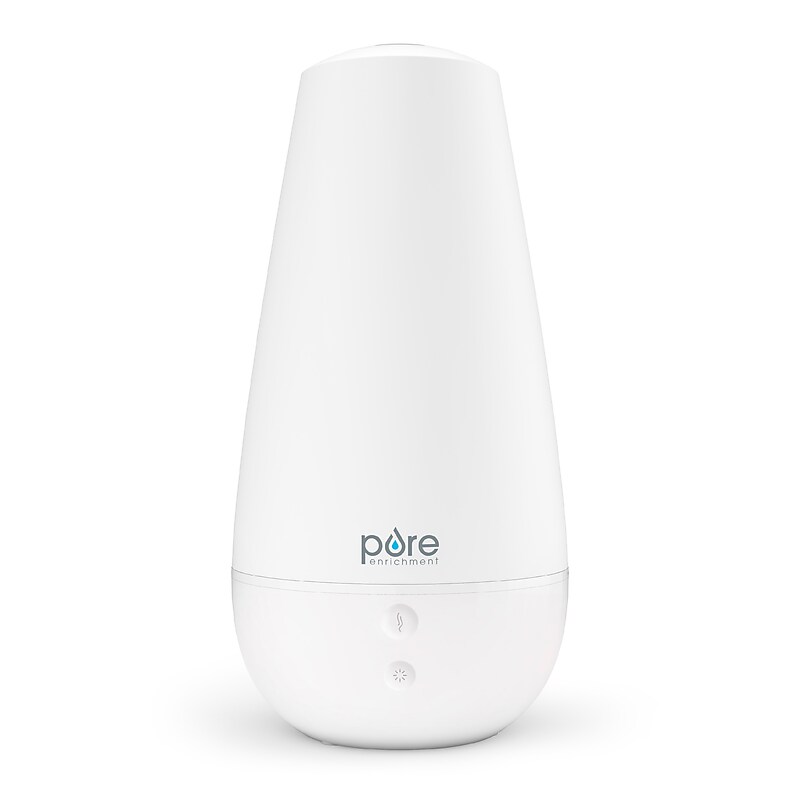 Pure Enrichment PureSpa 3-in-1 Ultrasonic Cool Mist Tabeltop Humidifier, 0.5-Gallon, 350 sq. ft., White (PESPAXL) image 1