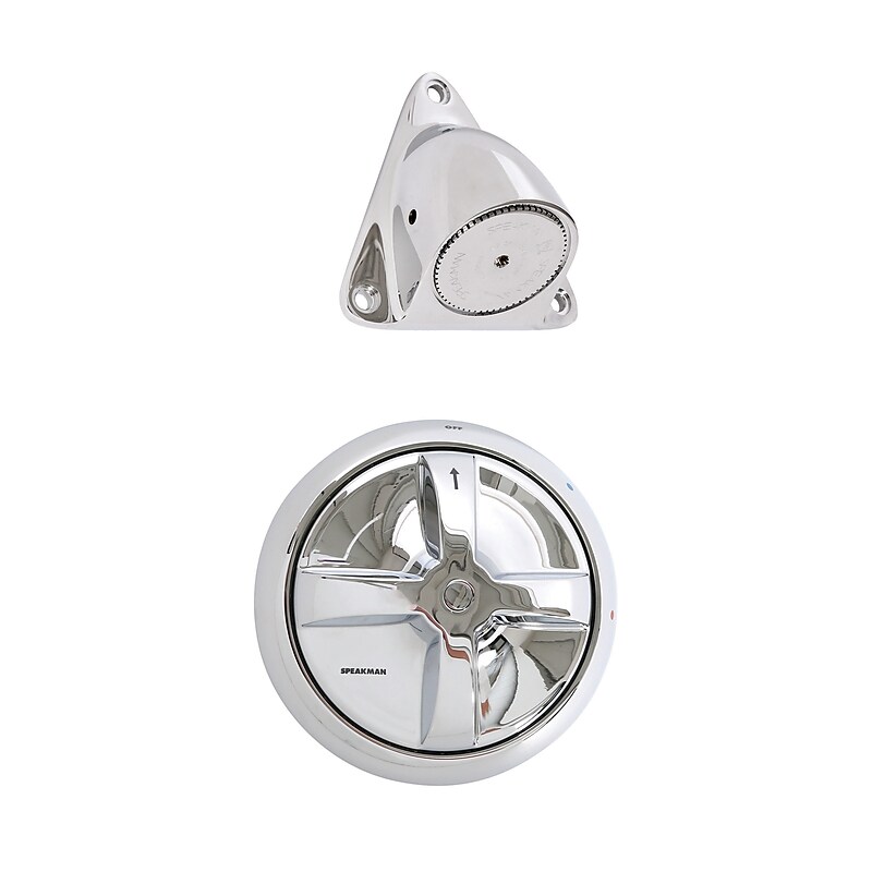 Global Industrial Anti-Ligature Trim and Showerhead, Silver (SLV-3200-E175) image 1