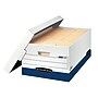 Bankers Box Presto Heavy-Duty Instant Assembly File Storage Boxes, Lift-Off Lid, Legal Size, White/Blue, 12/Carton (0063201)~#|#~9A49ADDA-EA0E-4312-B978ED8836C02C46_sc7
