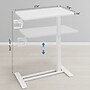 FlexiSpot H7 Overbed Table Mobile Laptop Cart, 27.6" x 15.8", White (H7W-2816)~#|#~9A4DCB47-9CBB-4B3F-B3D53D94EC809553_sc7