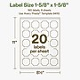 Avery Square Scalloped Laser/Inkjet Multipurpose Labels, 1-5/8" x 1-5/8", Off-White (160/Pack)~#|#~9A4E9C63-44A6-4549-A48C813631A4544D_sc7