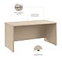 Bush Business Furniture Arrive 60"W Office Desk, Natural Elm (ARD260NE-Z)~#|#~9A516E69-AE22-4C5F-A9D00414D47168B5_sc7
