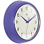Infinity Instruments Round Retro Periwinkle Wall Clock, Aluminum, 9.5" (10940VP)~#|#~9A51C809-FFDE-4B95-9229F245BC405079_sc7