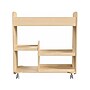 Flash Furniture Bright Beginnings Mobile 18-Section Storage Cart, 31.75"H x 33.25"W x 15.75"D, Natural Birch Plywood~#|#~9A58301C-6FCC-4955-9FD7E5646D8A4D2E_sc7