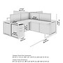 Bush Business Furniture Easy Office 4 Person L Cubicle Desk w/ Drawers, Natural Elm (EOD760SNE-03K)~#|#~9A5DAB09-A65A-4B82-8448BF0480DA2830_sc7