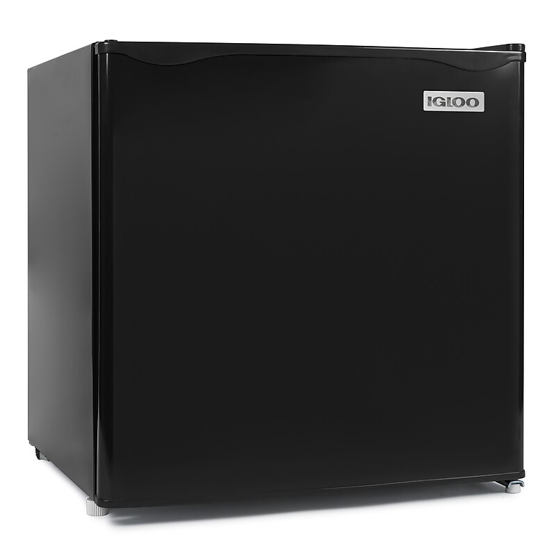 Igloo IRF16BK6A 1.6 Cu. Ft. Single Door Refrigerator with Freezer, Black image 1