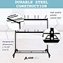 AdirOffice Two Tier Steel Chair Cart, 84 Chair Capacity, Black (690-03)~#|#~9A60CC37-5B60-49D2-AA24AFA98CD099AC_sc7