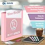 Davis Group Standard View 1.5" 3-Ring Binders, Assorted Pastel Colors, 4/Pack (7412-88-04)~#|#~9A63242E-AE2F-4F01-8FD9B436B2B3E5B9_sc7