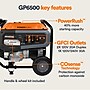 Generac Power Systems CoSense 49ST Portable Inverter Generator, Pull Start, 6500 Watts (G0076800)~#|#~9A667893-EBCC-49CE-8C0D994D140DBC38_sc7