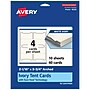 Avery Integrated Cards, 2-1/16" x 3.75", Matte Ivory, 40/Pack (95325)~#|#~9A6A3B94-F61B-42E4-A0ADB9C13E69F6EA_sc7