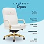 La-Z-Boy Opus Ergonomic Bonded Leather Swivel Executive Chair, White and Gold (CCHR10015A)~#|#~9A6A5B61-190F-4E22-A00F00FA2FE5EED0_sc7