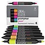Winsor & Newton Promarker Dual-Tip Alcohol Based Marker, Neon Colors, 6/Pack (WNX0290136)~#|#~9A7A52B8-570D-4A38-AD6E5298197475AD_sc7