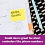 Post-it Recycled Notes, 1 3/8" x 1 7/8", Canary Collection, 100 Sheet/Pad, 12 Pads/Pack (653RPYW)~#|#~9A7BA6BE-A4B4-4709-B86DF6ADFBF70090_sc7