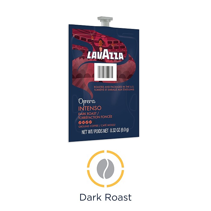Lavazza Opera Intenso Coffee Flavia Freshpacks, Dark Roast, 76