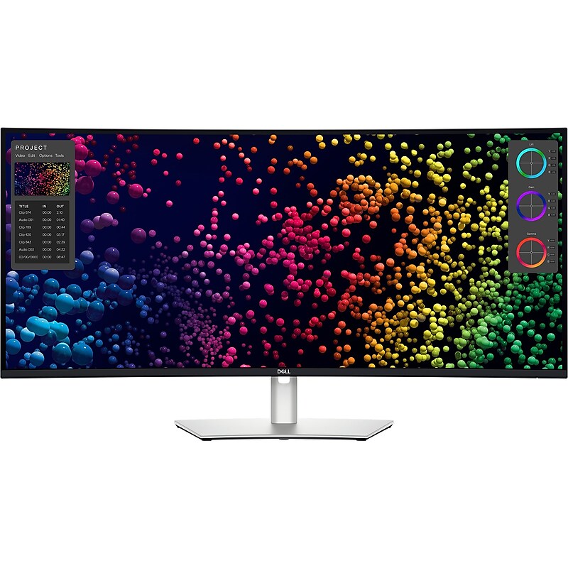 Dell UltraSharp 40" Curved 4K Ultra HD 120 Hz LED Monitor, Silver/Black (DELL-U4025QW) image 1